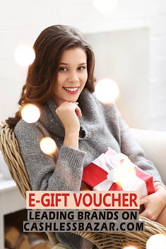 Gift Vouchers of leading brands like Amazon, Flipkart, Myntra, Shoppers Stop, Cafe Coffee Day, Pizzahut etc On CashlessBazar.com